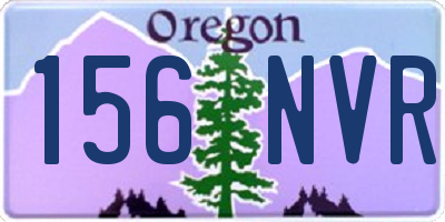 OR license plate 156NVR