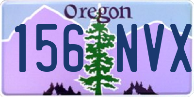 OR license plate 156NVX