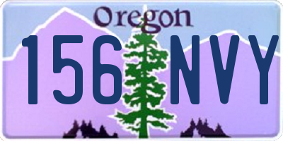 OR license plate 156NVY