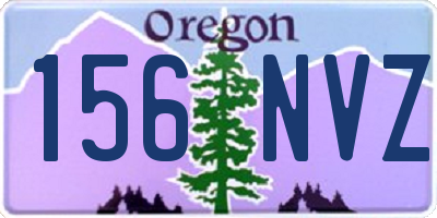 OR license plate 156NVZ