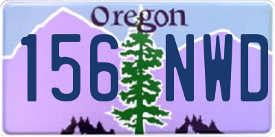 OR license plate 156NWD