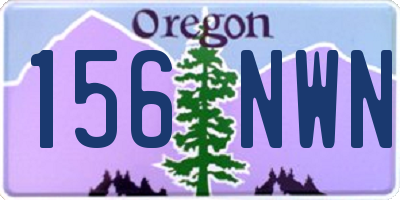 OR license plate 156NWN