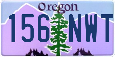 OR license plate 156NWT
