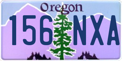 OR license plate 156NXA