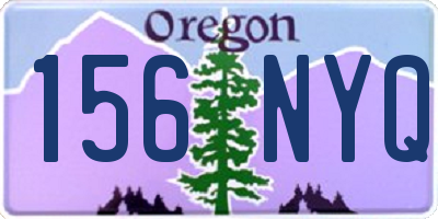 OR license plate 156NYQ