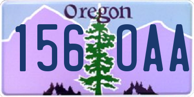 OR license plate 156OAA