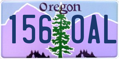 OR license plate 156OAL