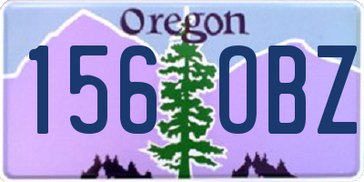 OR license plate 156OBZ