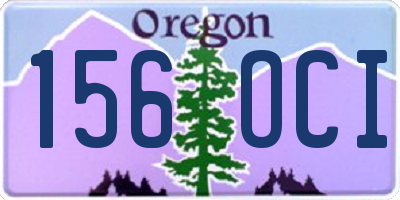 OR license plate 156OCI