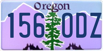 OR license plate 156ODZ