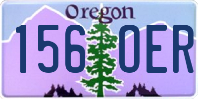 OR license plate 156OER