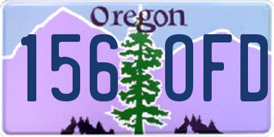 OR license plate 156OFD