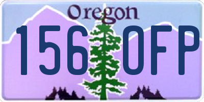 OR license plate 156OFP