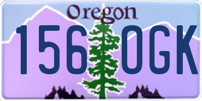 OR license plate 156OGK