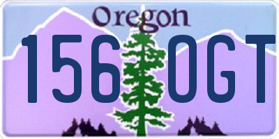 OR license plate 156OGT