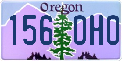 OR license plate 156OHO