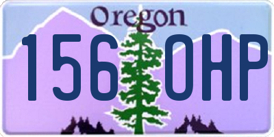 OR license plate 156OHP