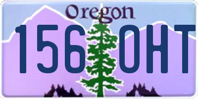 OR license plate 156OHT