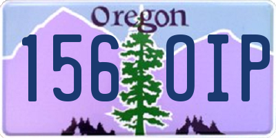 OR license plate 156OIP