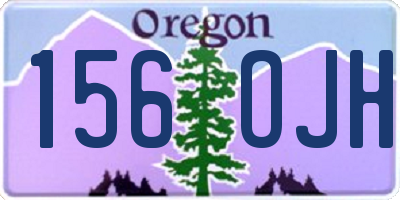 OR license plate 156OJH