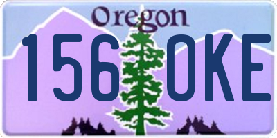 OR license plate 156OKE