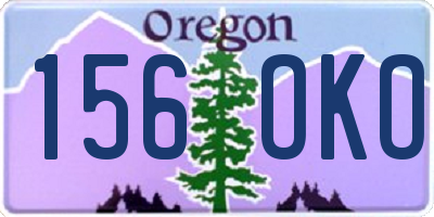 OR license plate 156OKO
