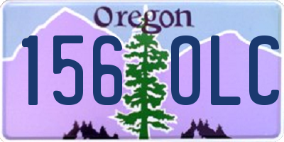 OR license plate 156OLC