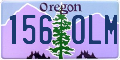 OR license plate 156OLM