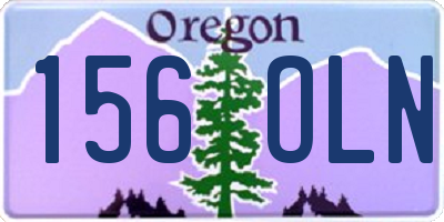 OR license plate 156OLN