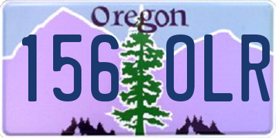 OR license plate 156OLR