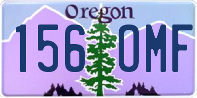 OR license plate 156OMF