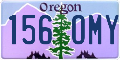 OR license plate 156OMY