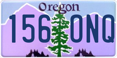 OR license plate 156ONQ