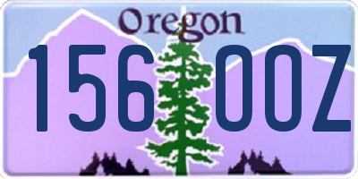 OR license plate 156OOZ