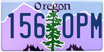 OR license plate 156OPM