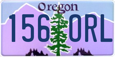 OR license plate 156ORL