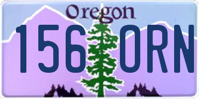 OR license plate 156ORN