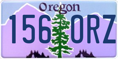OR license plate 156ORZ