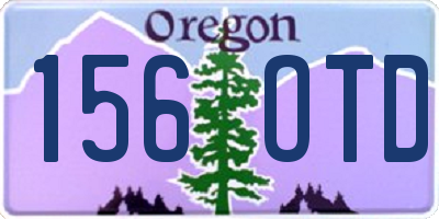 OR license plate 156OTD
