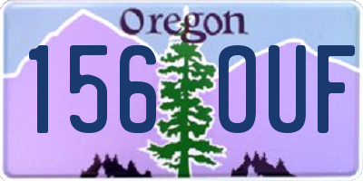 OR license plate 156OUF
