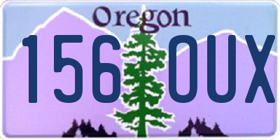 OR license plate 156OUX