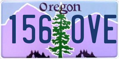 OR license plate 156OVE