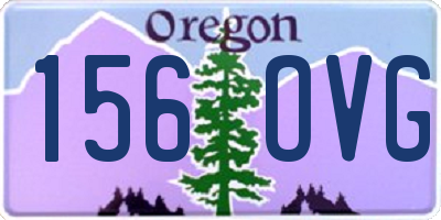 OR license plate 156OVG