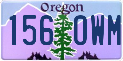 OR license plate 156OWM