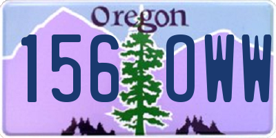 OR license plate 156OWW