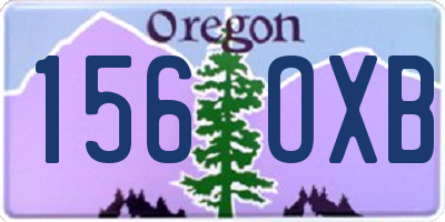 OR license plate 156OXB