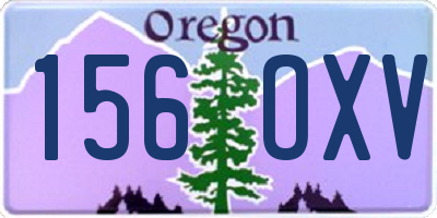 OR license plate 156OXV