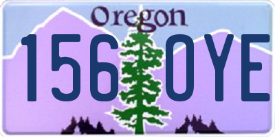 OR license plate 156OYE
