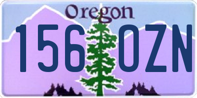 OR license plate 156OZN