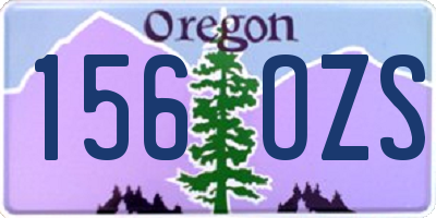 OR license plate 156OZS